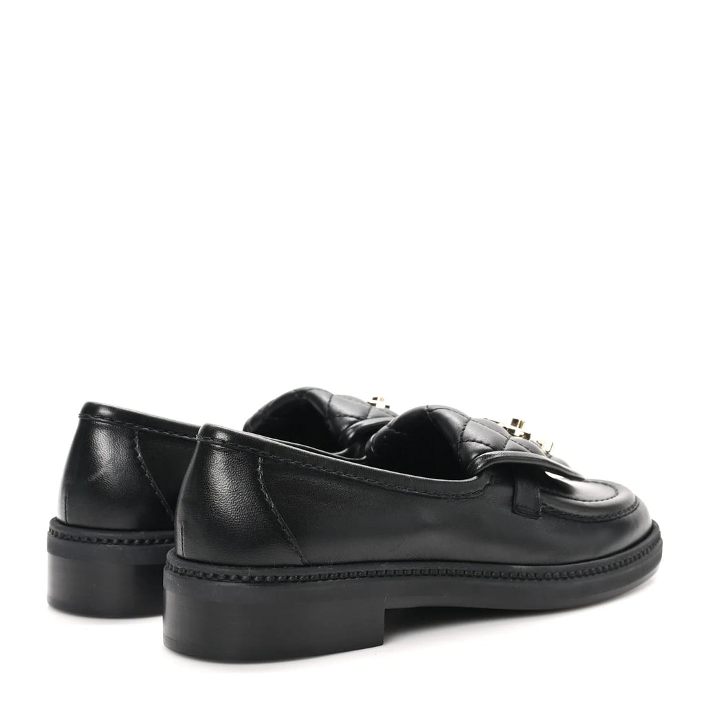 Chanel Lambskin Quilted CC Loafers