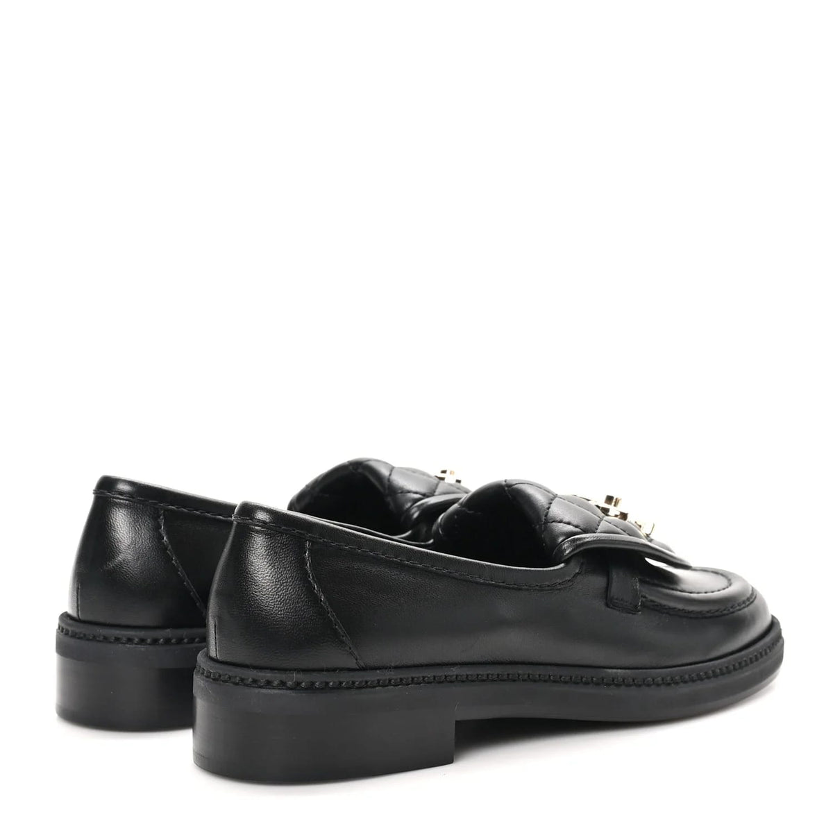 Chanel Lambskin Quilted CC Loafers