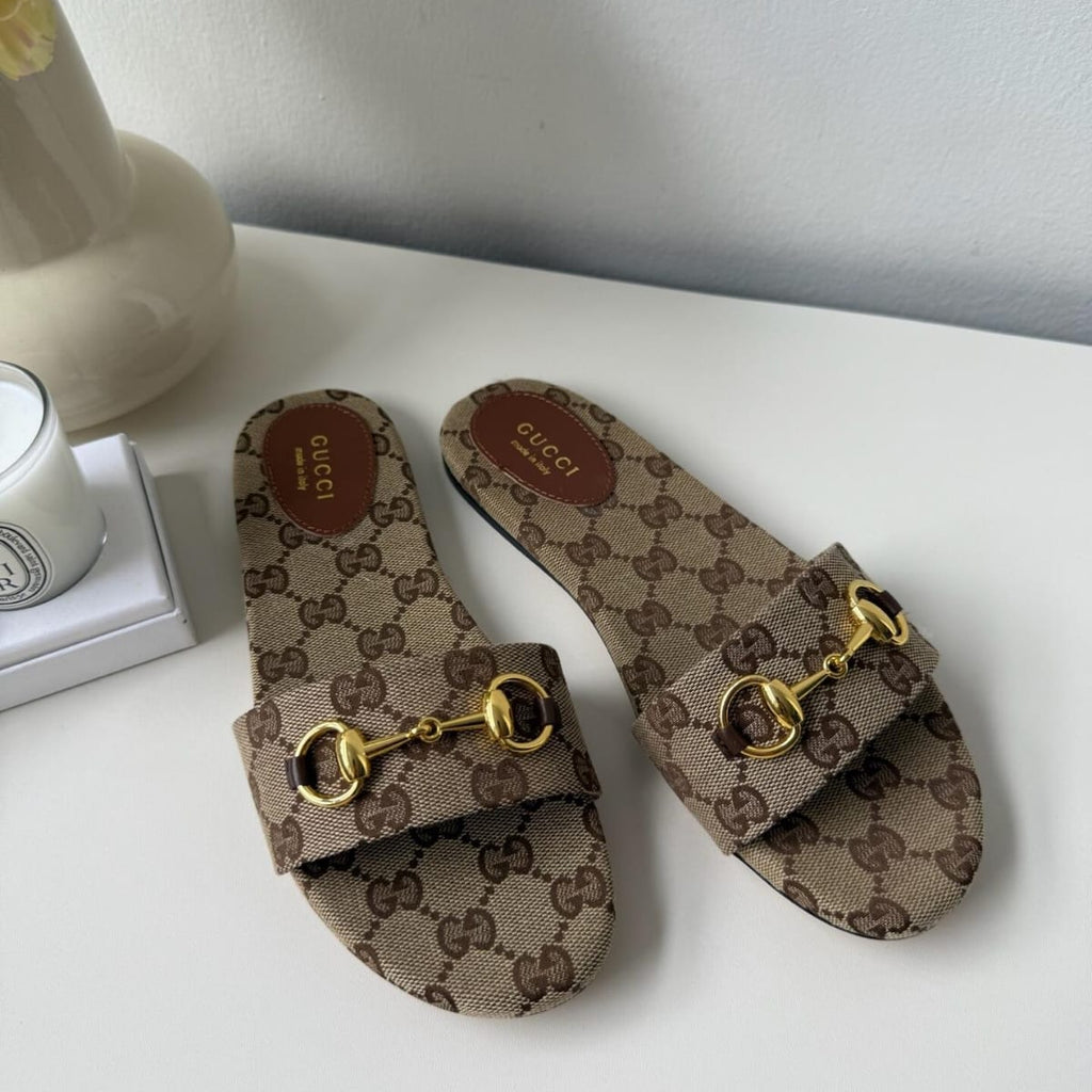 Gucci Siaga Horsebit Slide Sandals