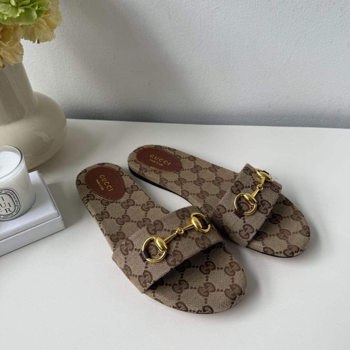Gucci Siaga Horsebit Slide Sandals